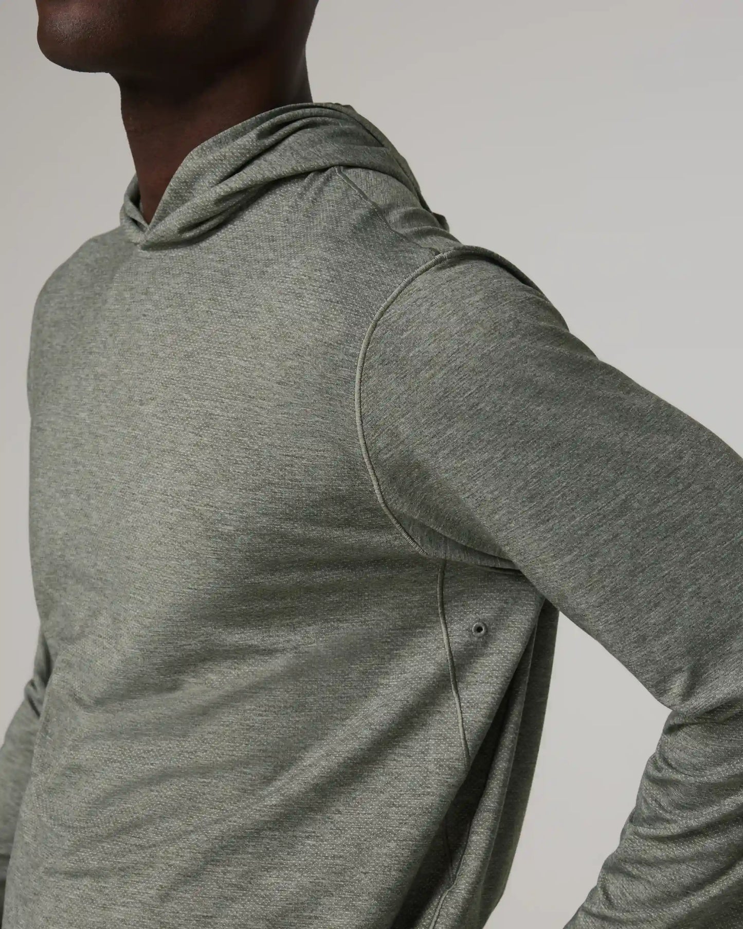 Long Sleeve Everyday Fitness Hoodie | River Rock Heather