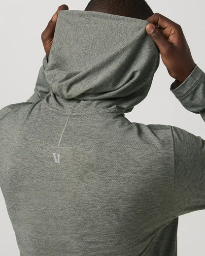 Long Sleeve Everyday Fitness Hoodie | River Rock Heather