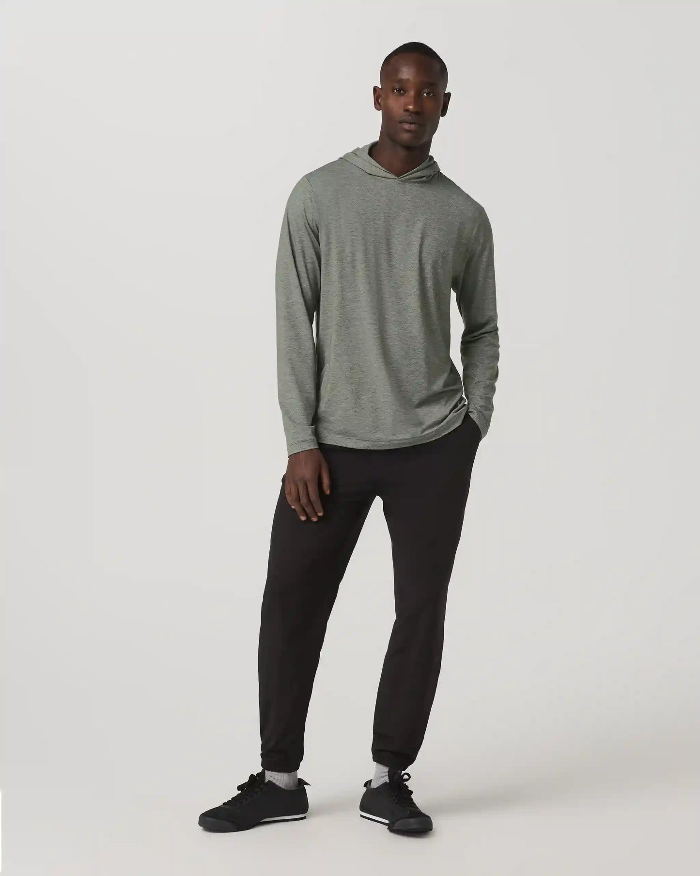 Long Sleeve Everyday Fitness Hoodie | River Rock Heather
