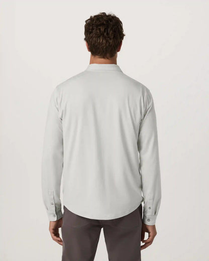 Long Sleeve Ponto Button Down Shirt | Salt Heather