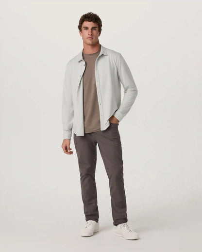 Long Sleeve Ponto Button Down Shirt | Salt Heather