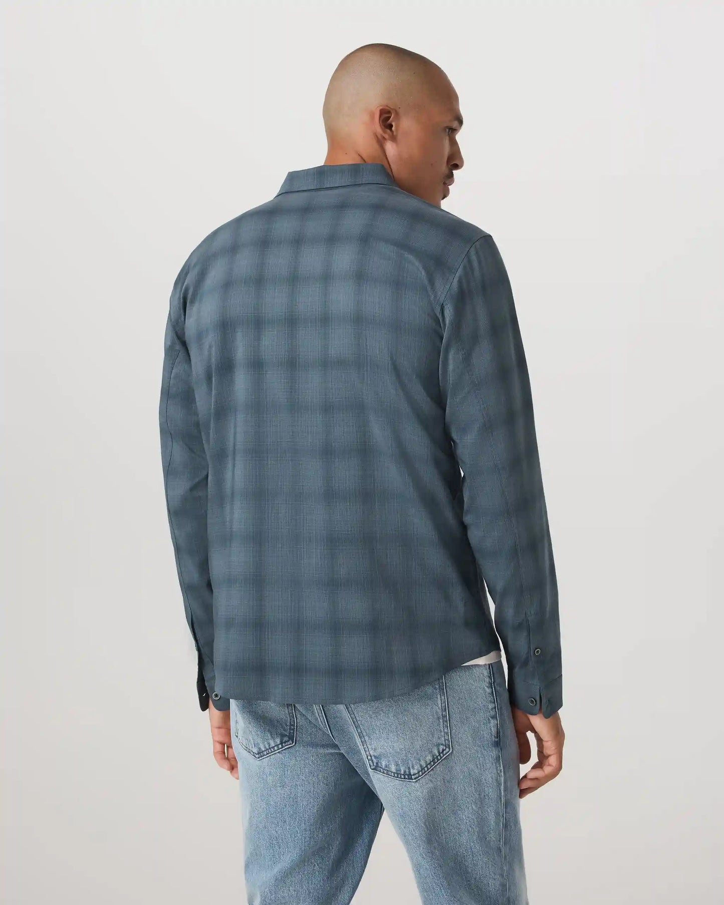 Long Sleeve Plaid Button Down Shirt | Abyss