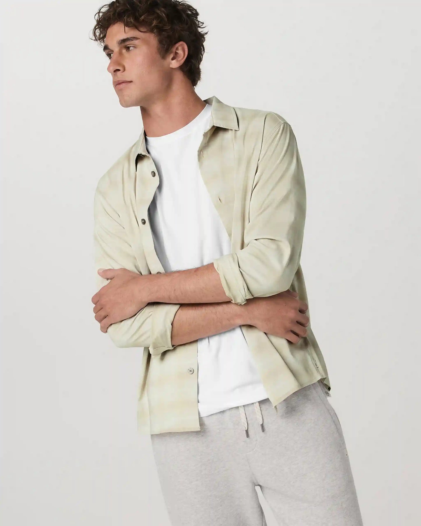 Long Sleeve Plaid Button Down Shirt | Sandalwood