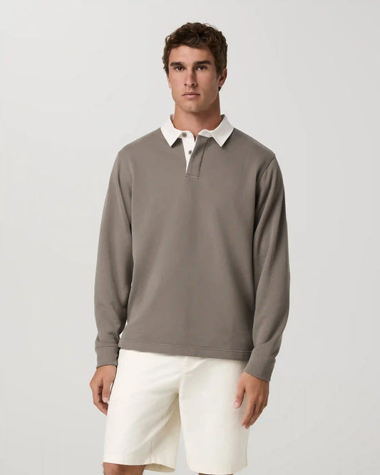 Long Sleeve Cypress Rugby | Smokey Taupe