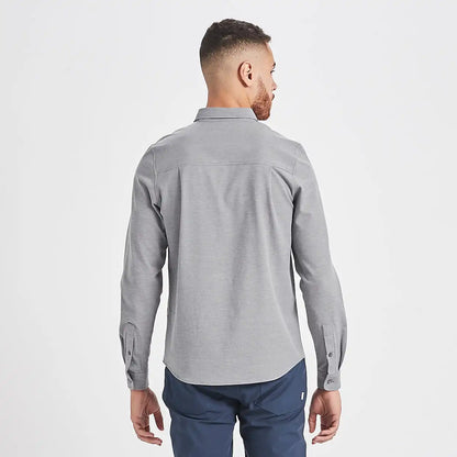 Bishop Long-Sleeve Button-Down | Light Grey