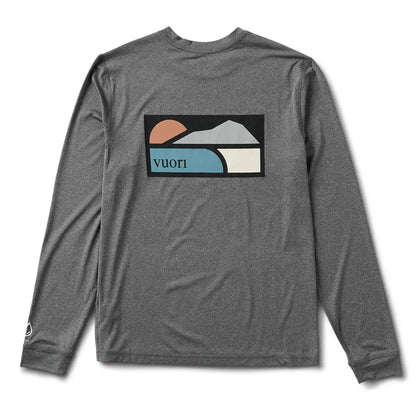 Long-Sleeve Uluwatu Water Tee | Charcoal Heather
