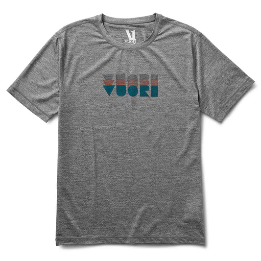 Layered Vuori Tech Tee | Heather Grey