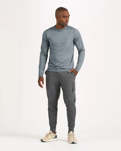 Long Sleeve Tradewind Performance Tee | Cloud Heather