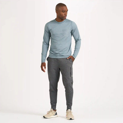 Long-Sleeve Tradewind Performance Tee | Steel Blue Heather