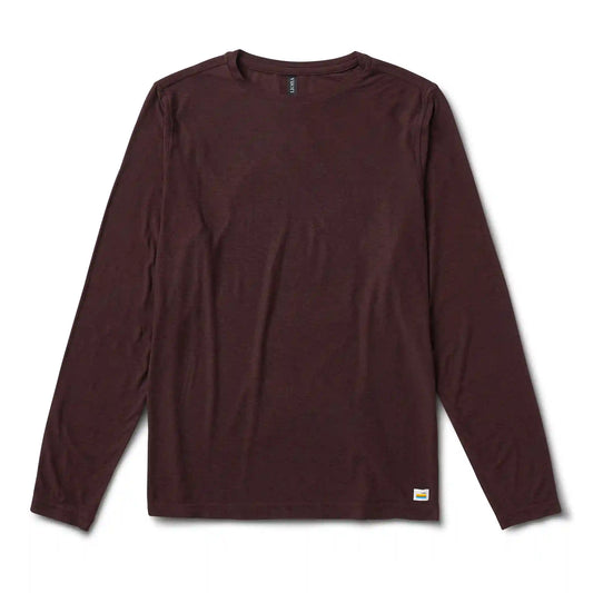 Long Sleeve Strato Tech Tee | Oxblood Heather