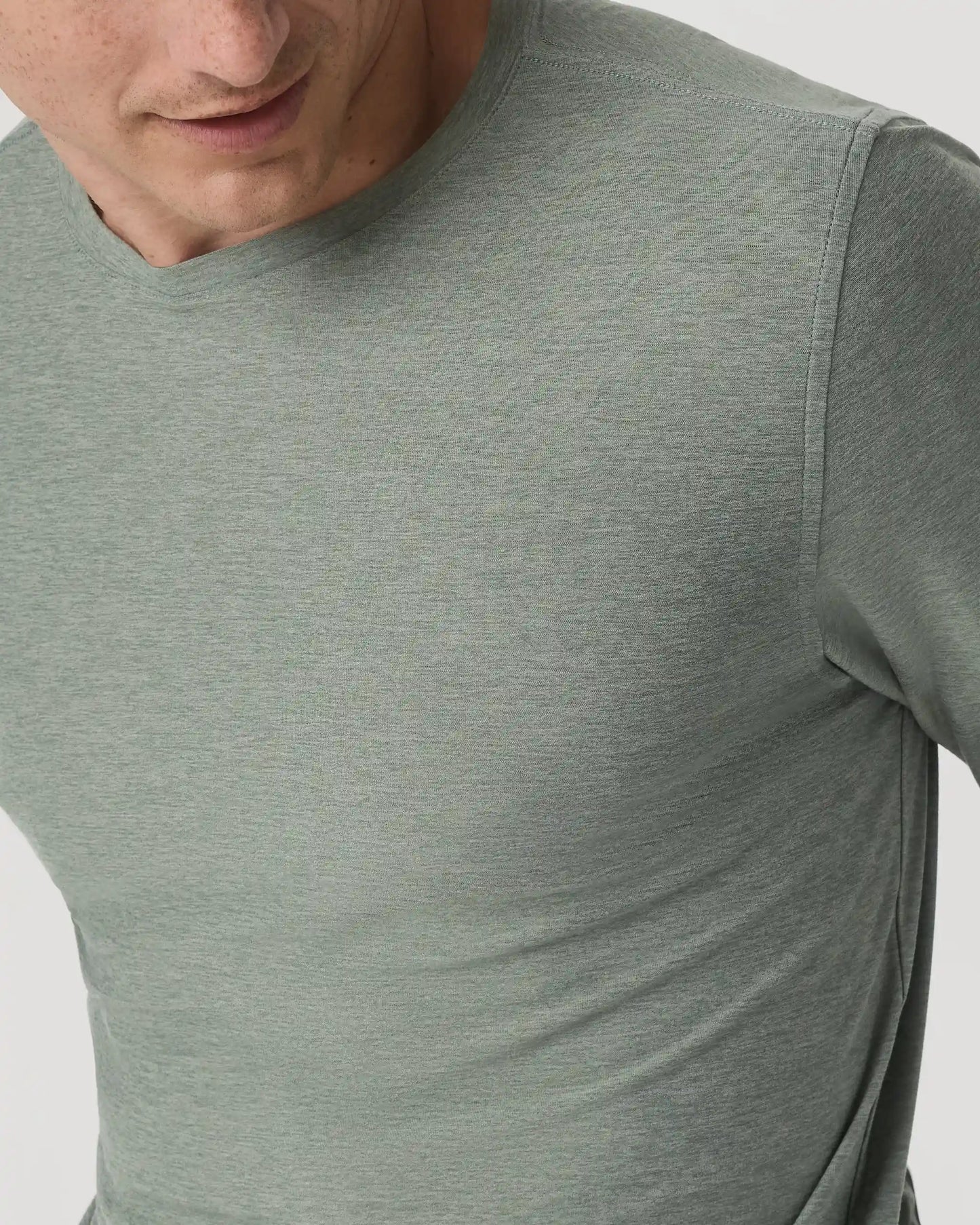 Long Sleeve Strato Tech Tee | Thyme Heather