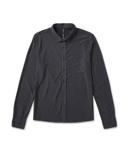 Long Sleeve Ace Button-Down | Charcoal