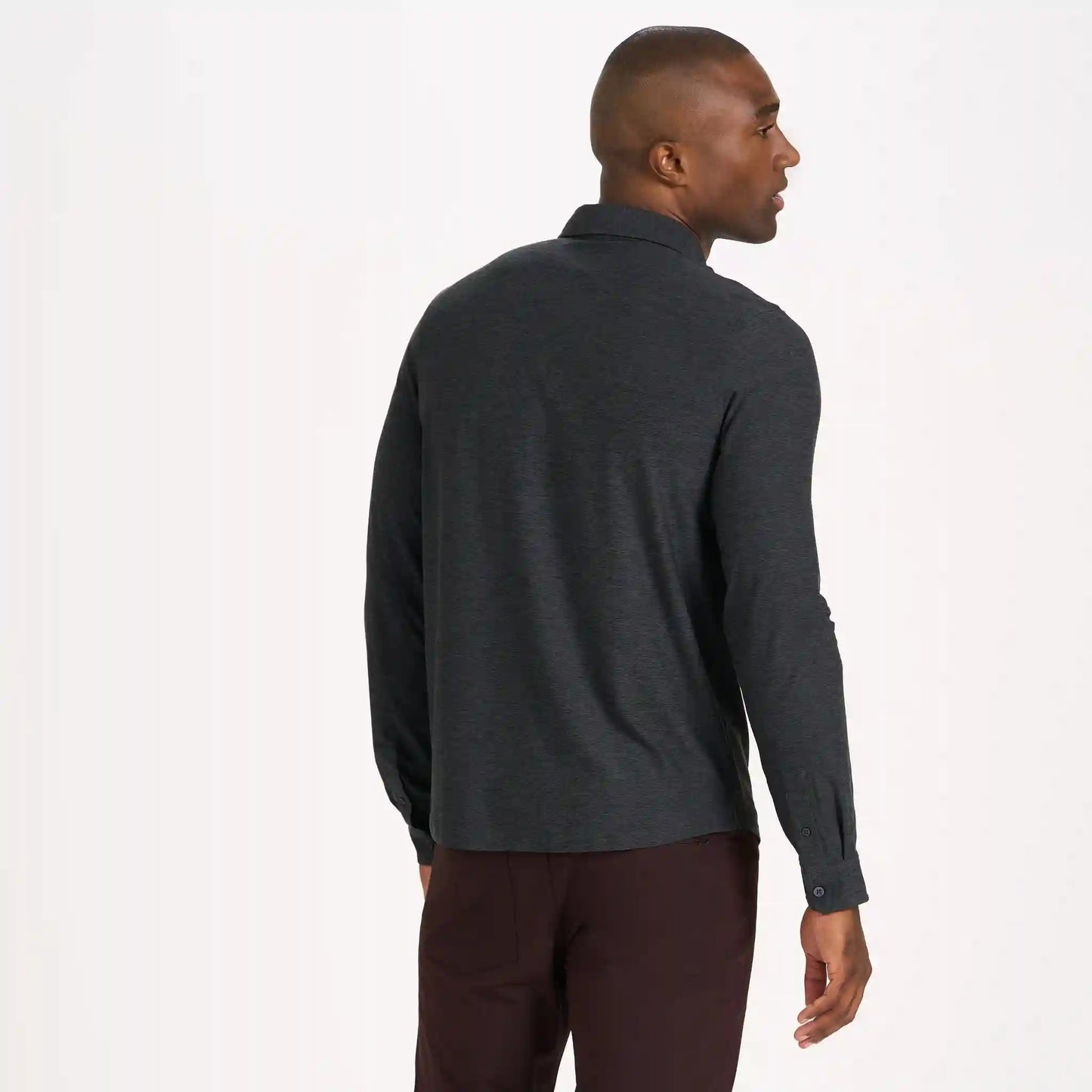 Long Sleeve Strato Button-Down | Charcoal Heather