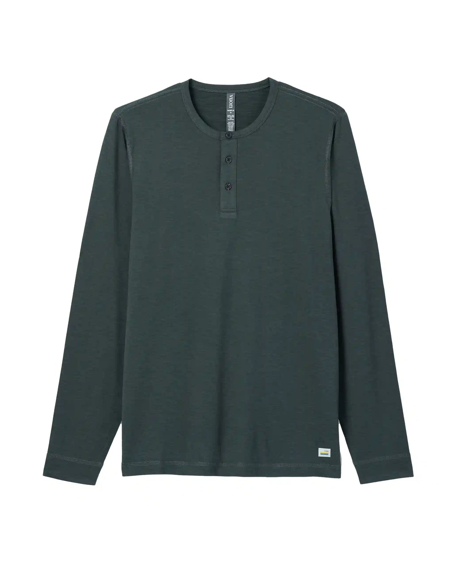 Long-Sleeve Ease Performance Henley | Aspen Heather