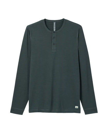 Long-Sleeve Ease Performance Henley | Aspen Heather