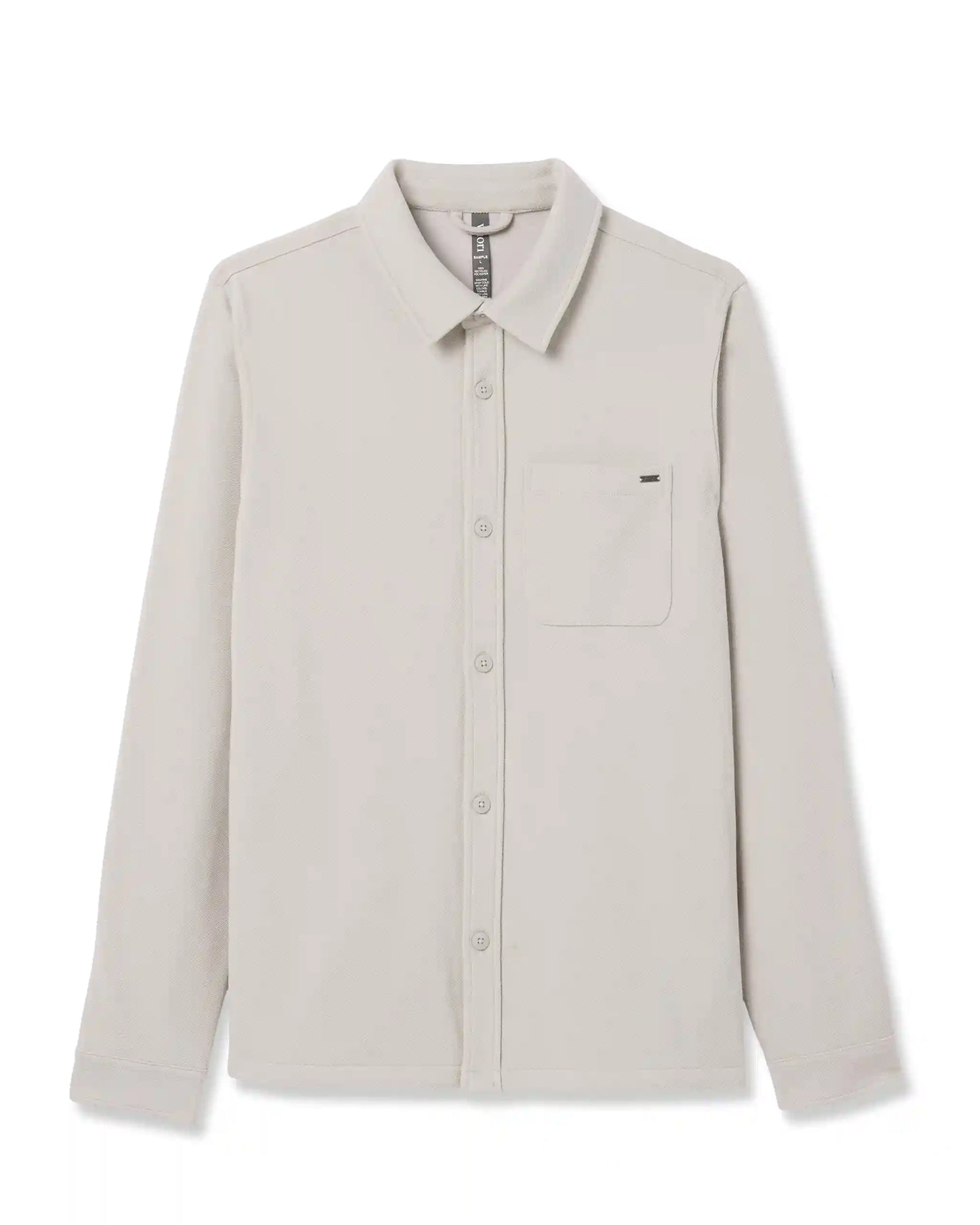 Beldon Shirt Jacket Knit Twill | Oatmeal