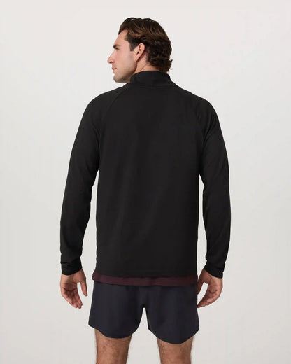Clearview Seamless Quarter Zip | Black