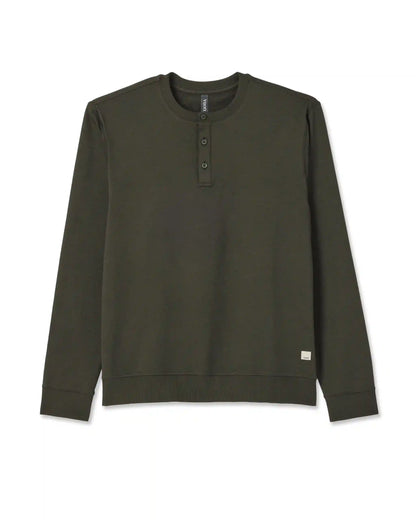 Long Sleeve Coronado Henley - Relaxed Fit | Oregano Heather