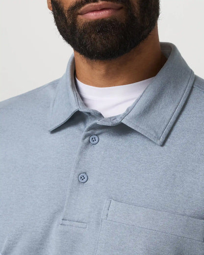 Long Sleeve Coronado Rugby | Blue Dusk Heather