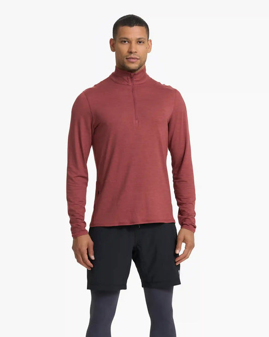 Ease Performance Half Zip | Currant Heather