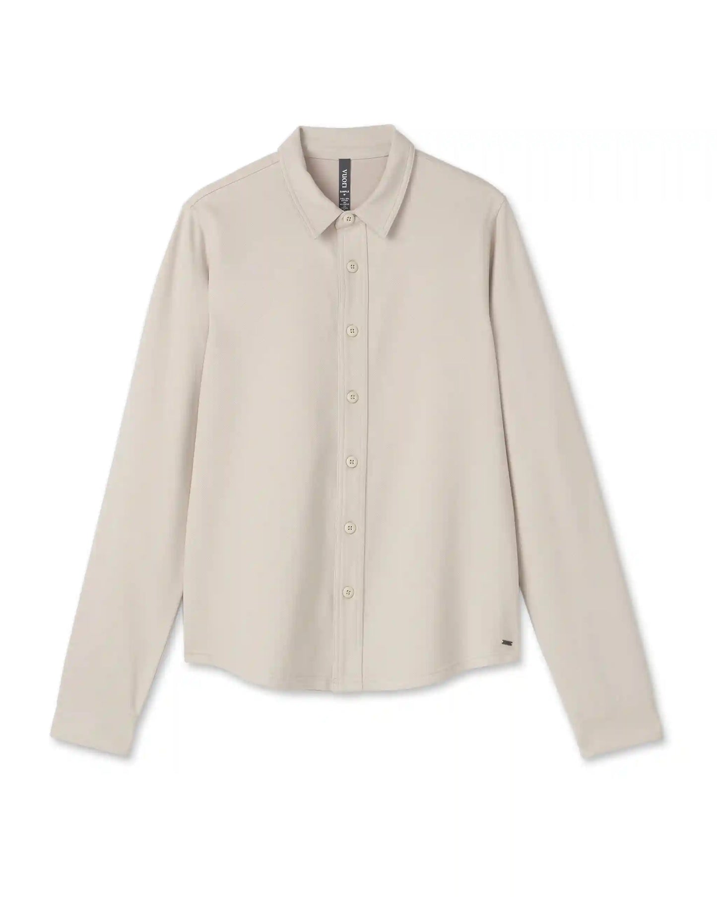 Long Sleeve Solana Button Down | Bone