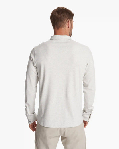 Long Sleeve Westport Polo | Oatmeal Heather