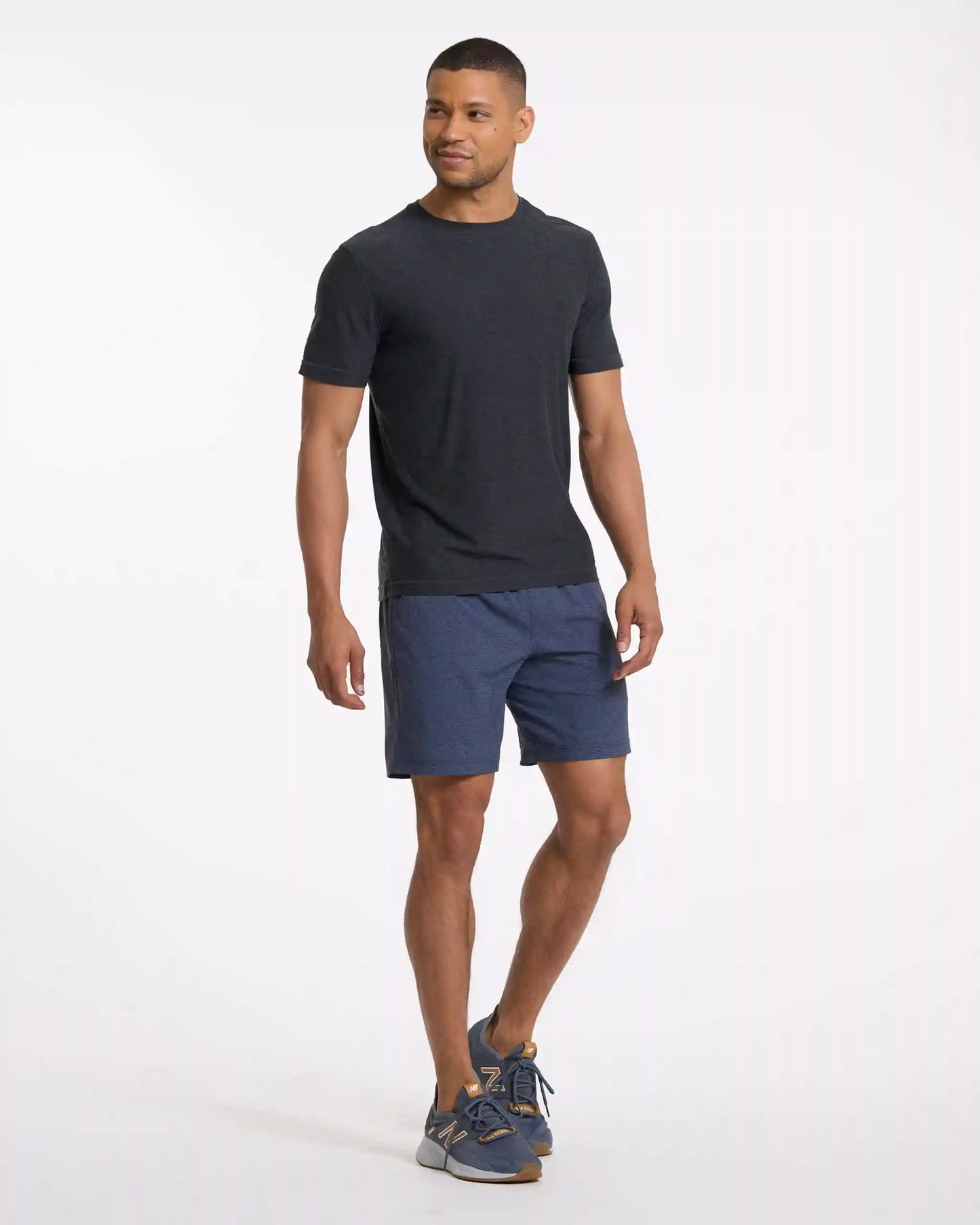 Kore Short Lined 7" | Azure Dashed Lines