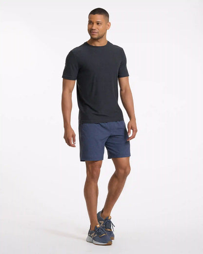 Kore Short Lined 7" | Azure Dashed Lines