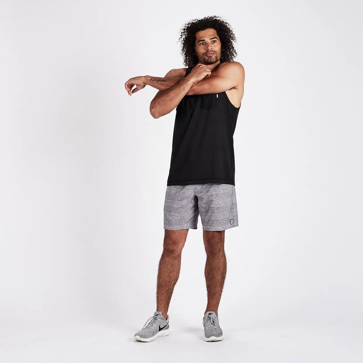 Kore Short | Grey Weave Texture