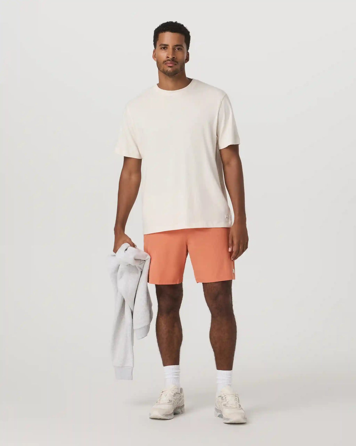 Banks Session Short Unlined 7" | Washed Brick Linen Texture