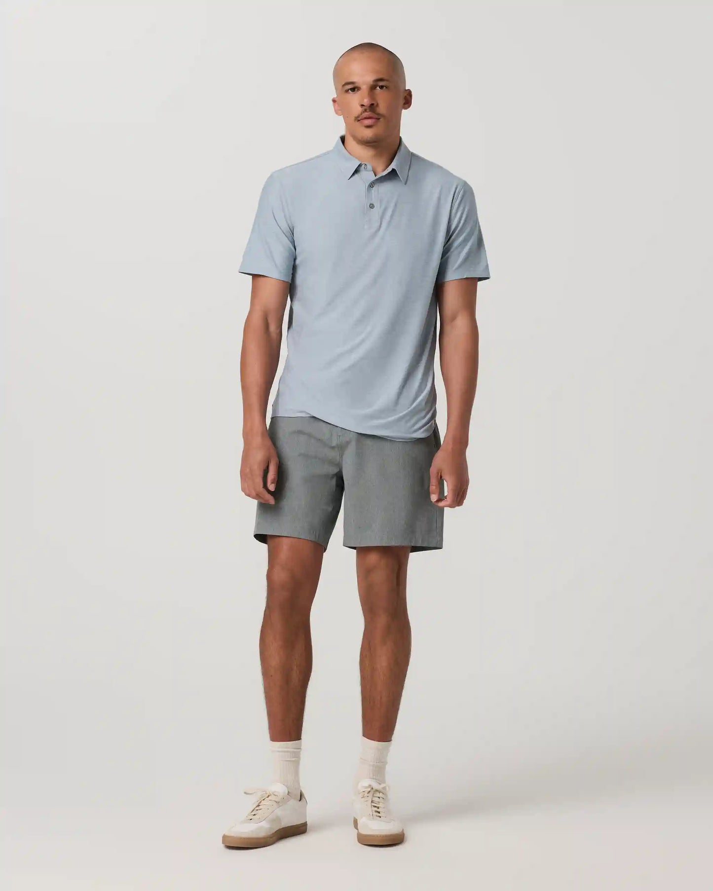Aim Elastic Waist Short 7" | Concrete Linen Texture