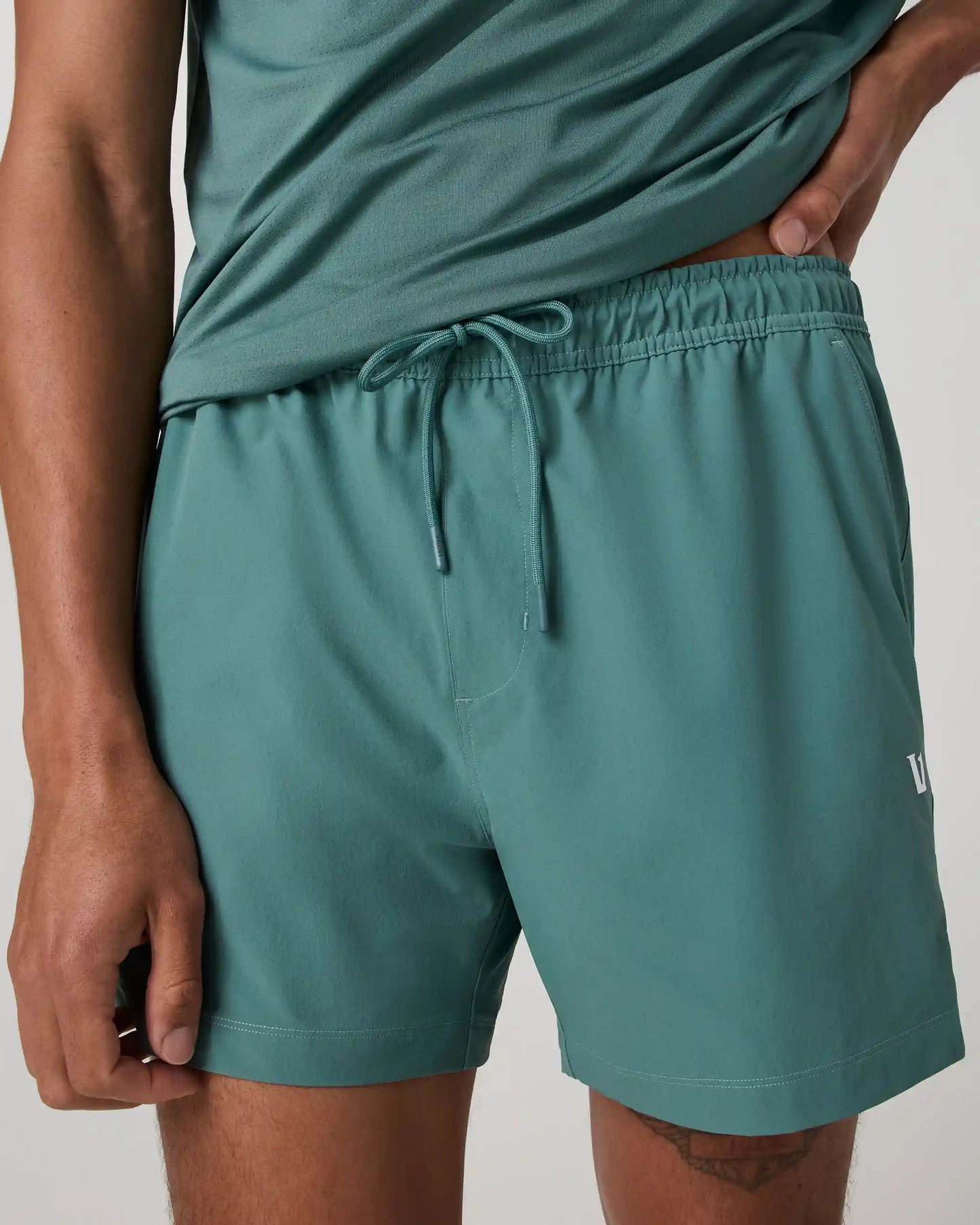 Crosscourt Short Unlined 5" | Dark Cyan