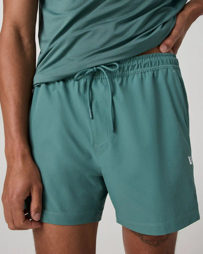 Crosscourt Short Unlined 5" | Dark Cyan
