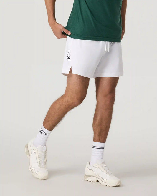 Crosscourt Short Unlined 5" | White