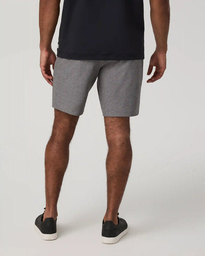 Aim Short 8" | Gull Grey Linen Texture