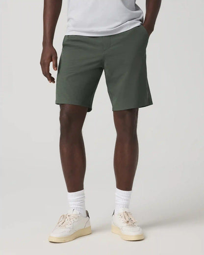 Aim Short 8" | River Rock Slub Stripe