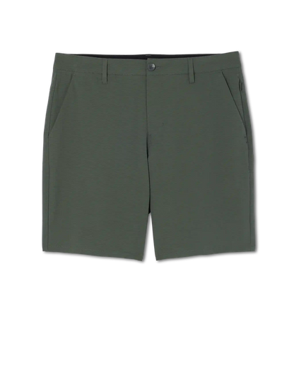 Aim Short 8" | River Rock Slub Stripe