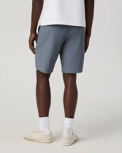Aim Short 8" | Bay Blue Linen Texture