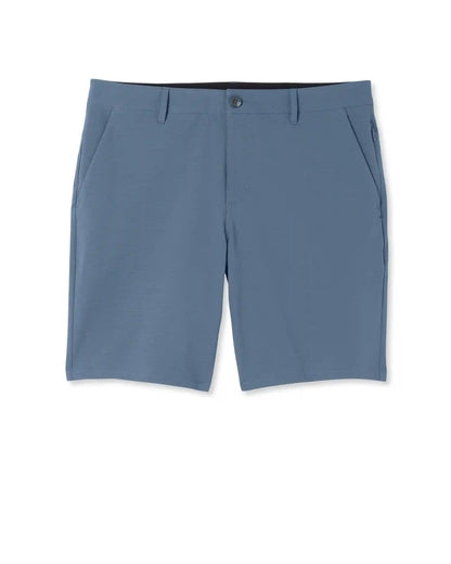 Aim Short 8" | Bay Blue Linen Texture