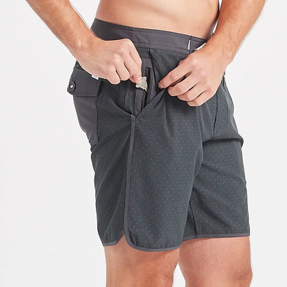 Cruise Boardshort | Charcoal Micro Dot