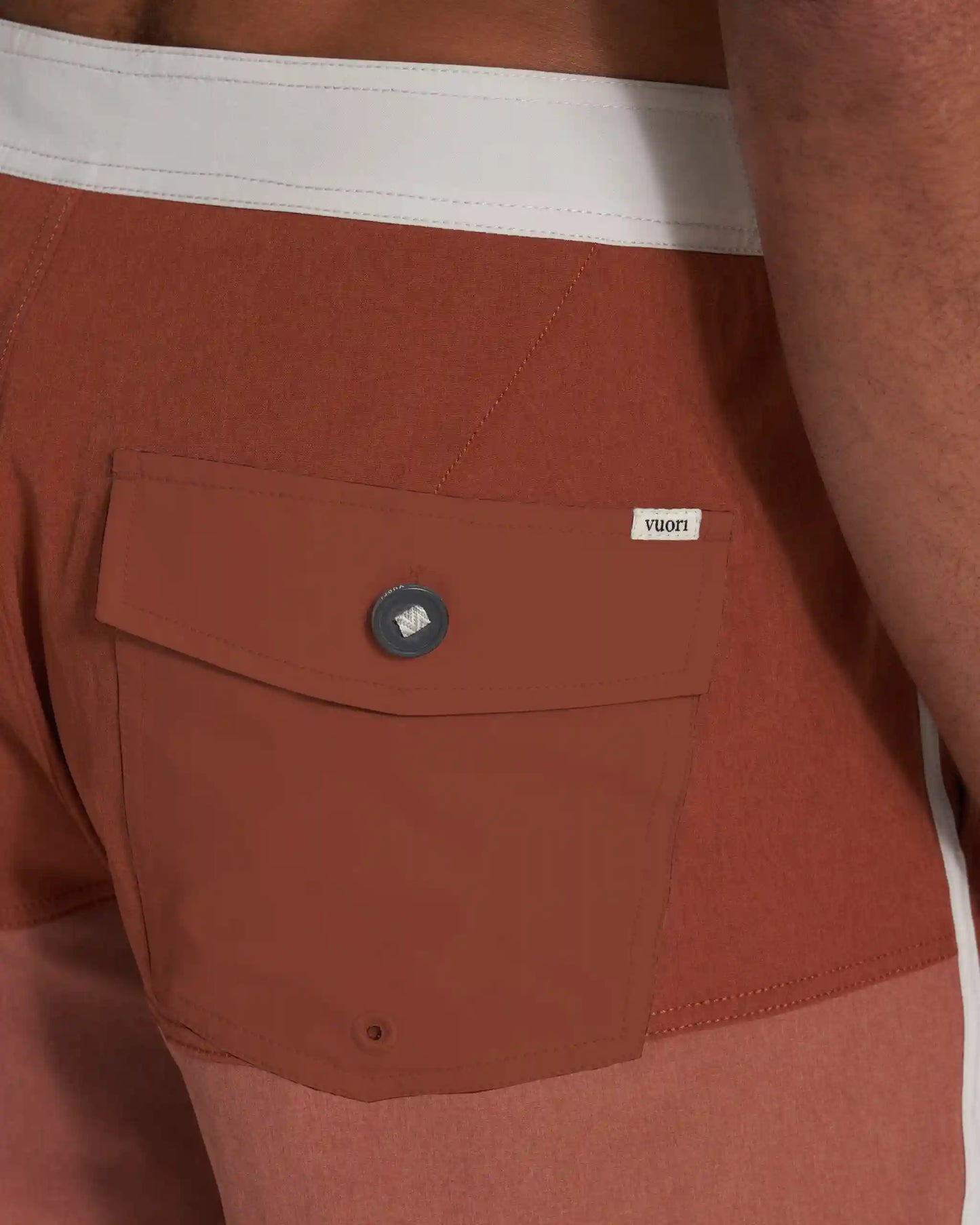Cruise Boardshort | Dark Penny Linen Texture Block