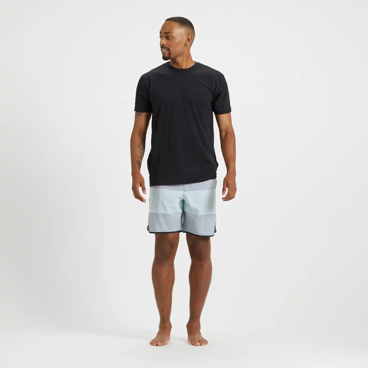 Cruise Boardshort | Grey Sea Glass Wave Stripe