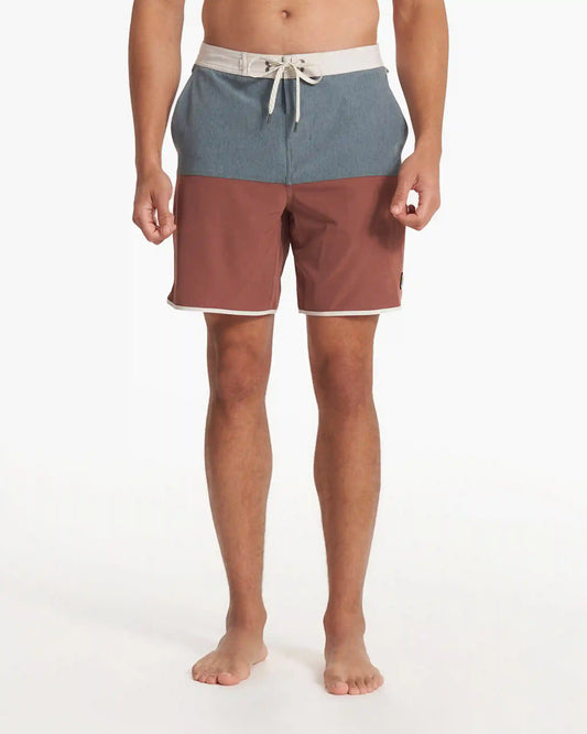 Cruise Boardshort | Lake Hazelnut Linen Texture Block