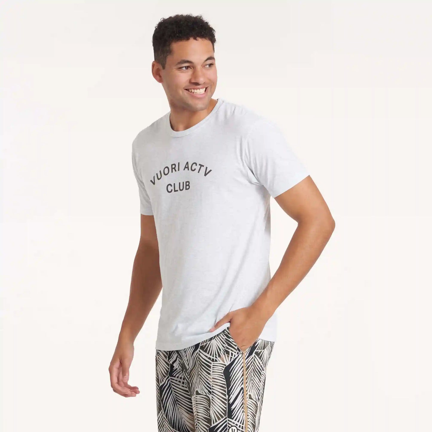 ACTV Club Tee | White Heather