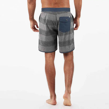 Cruise Boardshort | Grey Texture Stripe