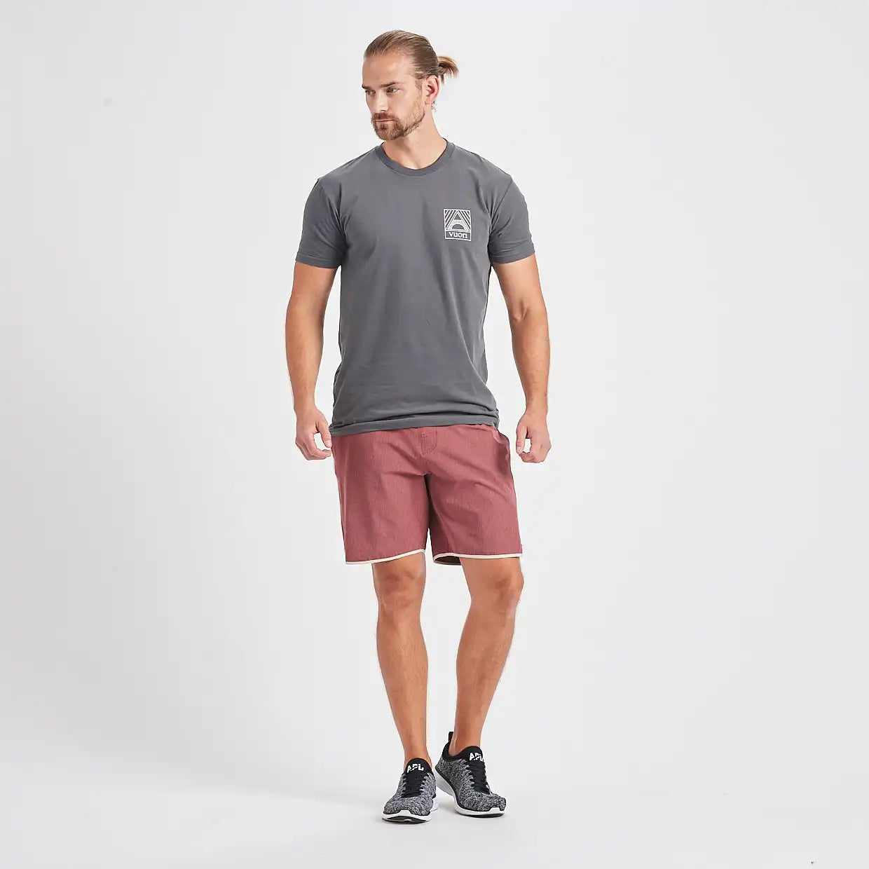 Banks Short Unlined 7" | Amber Linen Texture