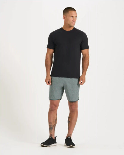 Banks Short Unlined 7" | Beryl Linen Texture