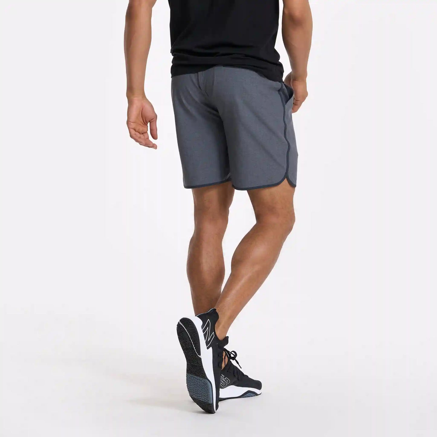 Banks Short Unlined 7" | Engineered Charcoal Stripe
