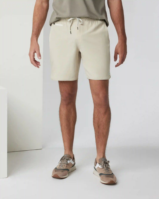 Banks Short Unlined 7" | Cashew Linen Texture