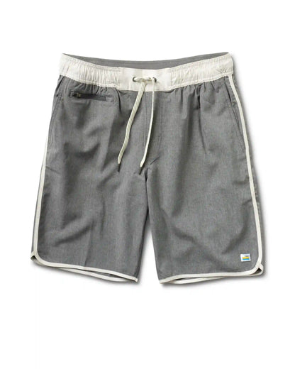 Banks Short Unlined 7" | Grey Linen Texture